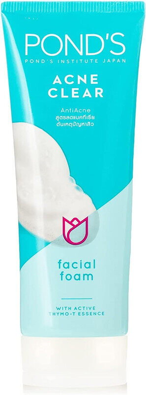 

Pond's Acne Clear Facial Foam - With Active Thymo-T Essence - For Acne-Prone Skin - 100 g