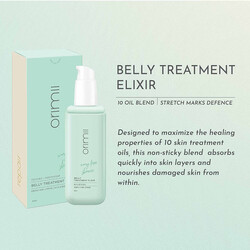 Orimi Belly Treatment Elixir Nourishing with 10 Oil Blend Pregnancy and Breastfeeding Safe for Stretch Mark Defence Coconut and Passion Fruit100ml