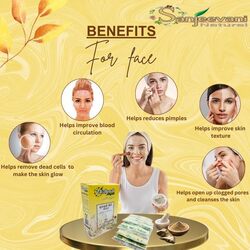 Sanjeevani Natural 100% Pure Multani Mitti Powder - Exfoliating & Soothing Clay for Face, Skin & Hair - Natural Bentonite for Smooth & Nourished Skin - 1 Box (4x25 g)