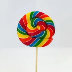 Sweet Factory Rainbow Round Lollipop - Irresistible Flavor - Perfect for Party Favor - 20 gm