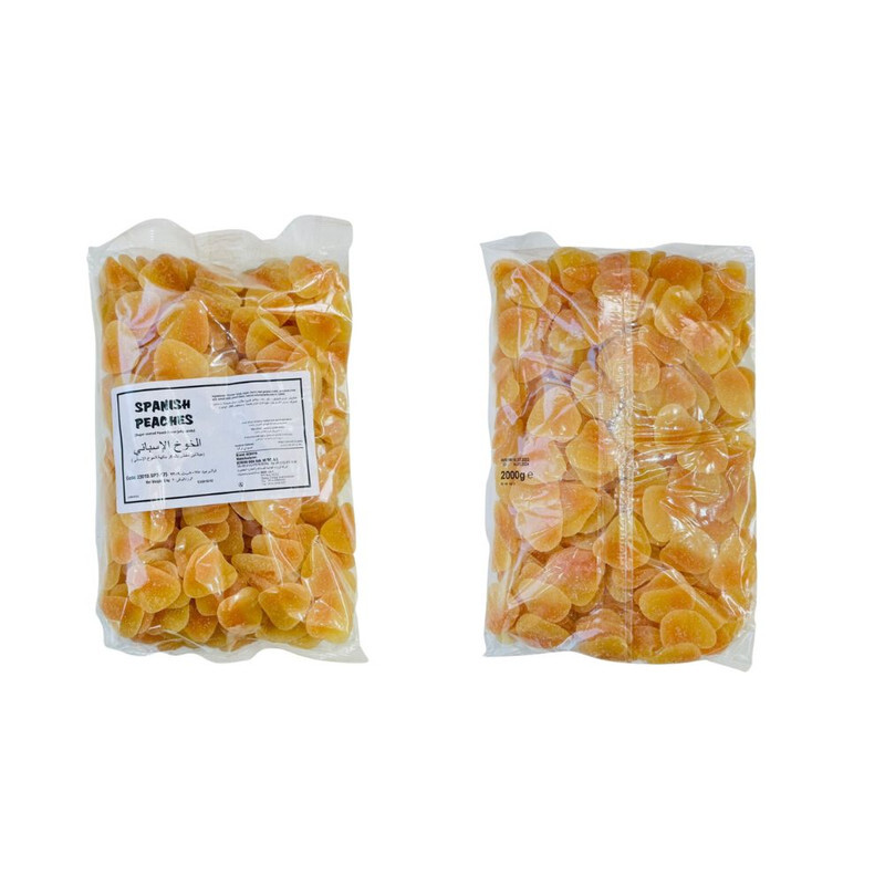 Sweet Factory Spanish Peaches Gummies Smooth and Silky Texture Sweet and Crunchy Coating Made of The Finest Natural Peach Flavours and Colours 6x2kg