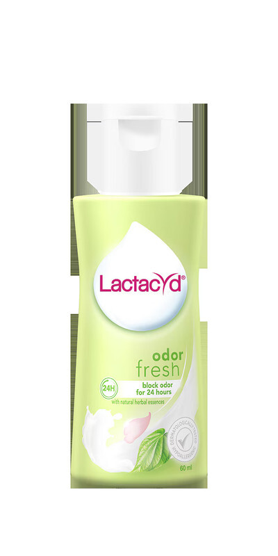 Lactacyd Odor Fresh Feminine Wash - Block Odor for 24 Hours with Natural Herbal Essences - 60 ML