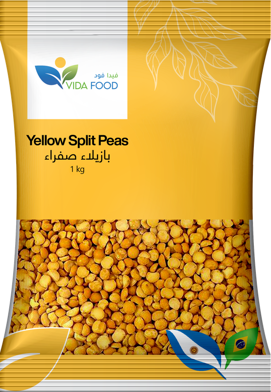 

Vida Food Yellow Split Peas - Free from GMO and Natural - Rich with Protein, Fiber, Vitamins & Minerals - 1 kg