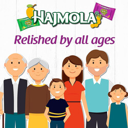 Dabur Hajmola Maha Candy  - Improves Digestion & Useful as a Laxative - Albela Aam &  Chulbuli Imli Flavor - 455 g with Hajmola Tab 130 Counts