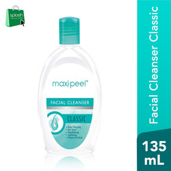 Maxipeel Facial Cleanser Classic - Deep Cleansing and Vitamin-Enriched - Anti-Acne, Smoothening and Lightening - 135ml