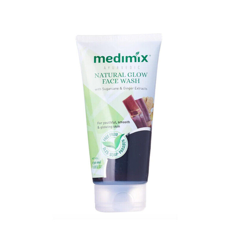 

Medimix Ayurvedic Natural Glow Face Wash with Sugarcane & ging$r Extracts - SLES Free & Paraben Free - For Youthful, Smooth and Glowing Skin