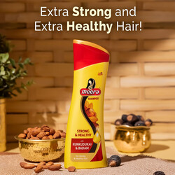 Meera Strong & Healthy with Kunkudukai & Badam  -  For Strong & Healthy Hair- 180 ml