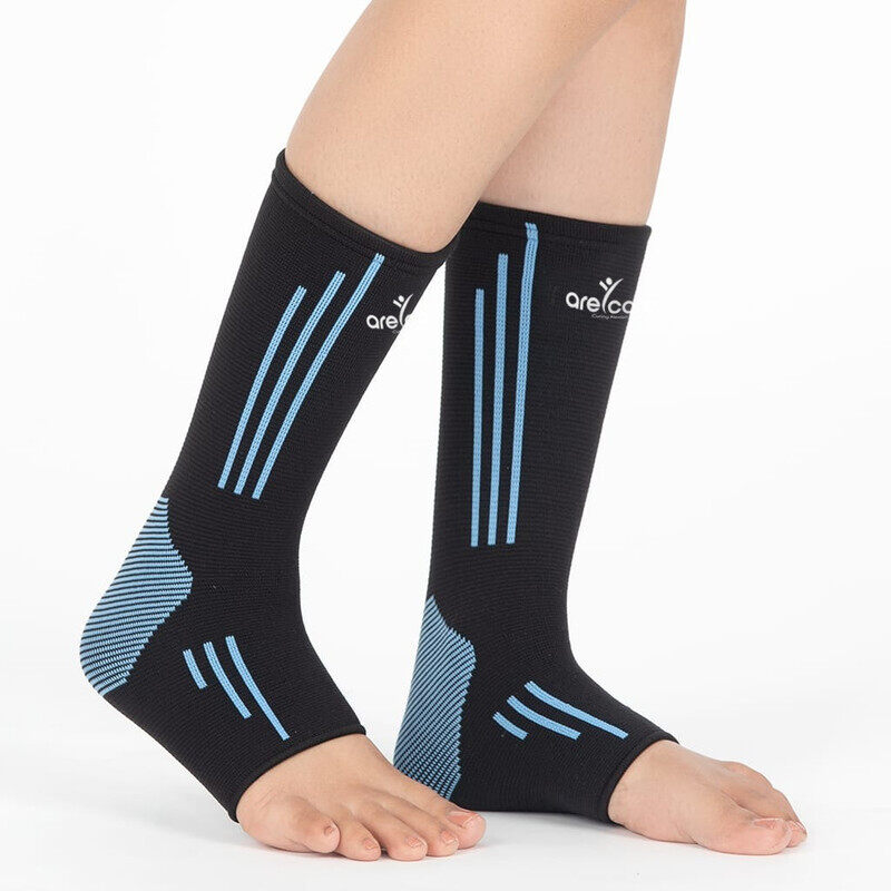 

Arecare Ankle Support - Protection Against Sport Injury - Provides Relief from Ankle Pain - Reduces Swelling - Supports Weak or Injured Ankle - Black,