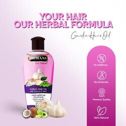 Hemani Garlic Hair Oil with Coconut & Amla 200 ml