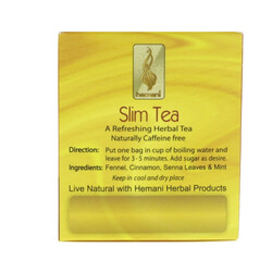 Hemani Slim Herbal Tea - Helps in Weight Loss - Detox and Slimming Tea - Naturally Caffeine Free  - 20 Tea Bags - 40gms