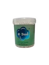 Ebud Cotton Swabs  - Pure & Softest Cotton - Pure & Strong PP Sticks - Microbiologically Tested - 100 Stems, 45 g