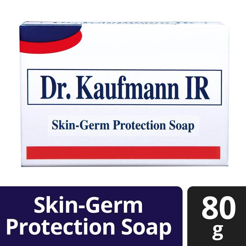 Dr Kaufmann IR Skin Germ Protection Soap With Sulphur and Dimethyl Phenylbutanol Removes Germs Fights and Prevents Skin Infections Caused by Germs 80 g