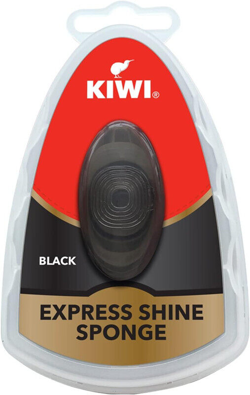 Kiwi Express Shine Sponge- For Black Colours-Travel Friendly- Shine Sponge with 5ml Liquid