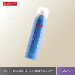 Bench Deo Body Spray Pure Play  - Long-lasting Odor Protection  - Ideal for men and women - 100 ml