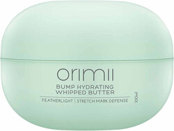 Orimii Bump Hydrating Whipped Butter Non-Sticky and Lightweight Formula Artificial Fragrance Free for Pregnancy Stretch Marks with Vitamin E, Cocoa & Shea Butter100ml