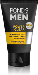 Pond's Men Power Clear Facial Scrub - Pollution Out & Deep Oil Clear - 100 g