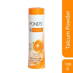 Pond's Oil Control Talc Orange Peel Extract & Sun Protection TPI-60 - Body Powder - Safe & Natural - 100 g