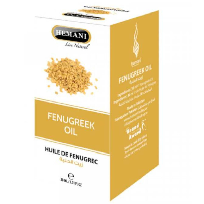 Hemani Herbal Oil 30ml Fenugreek Aid in Dlgestion And Supports in Weight Loss - Can Be Topically Applied And Taken Orally