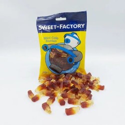 Sweet Factory Mini Cola Bottles  - Chewy Texture - Smooth & Silky Pieces -  Classic Cola Flavor - 160 gm