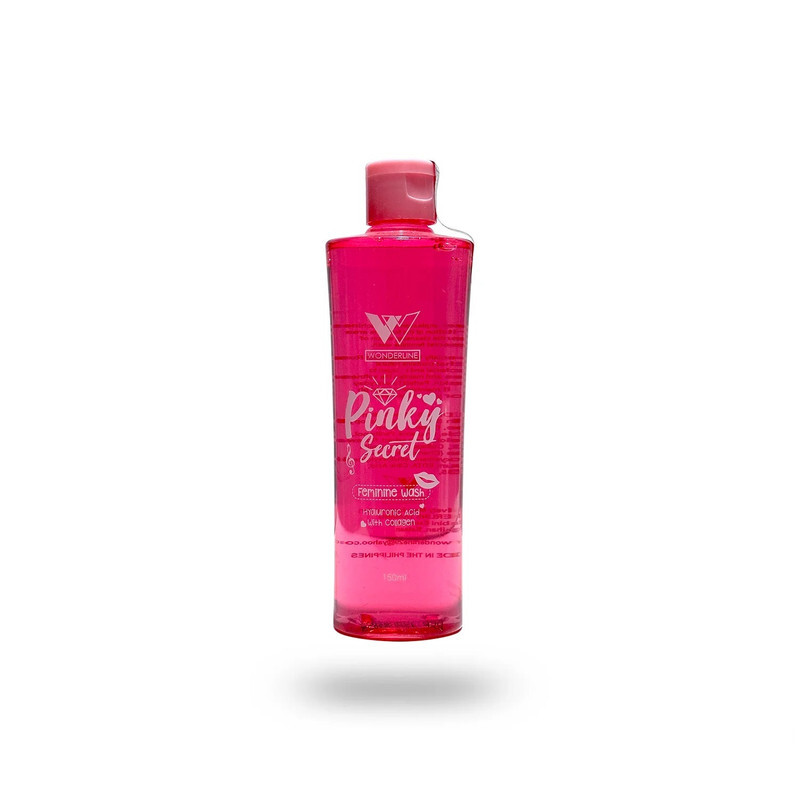 Wonderline Pinky Secret Feminine Wash - Hydraulonic Acid with Collagen - Maintaining pH Balance - Gentle Cleansing - 150ml