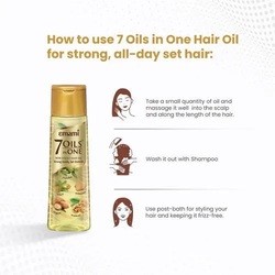 Emami 7 in 1 Non Sticky Hair Oil - Reduce Hair Fall - Promotes Hair Growth - 100 ml
