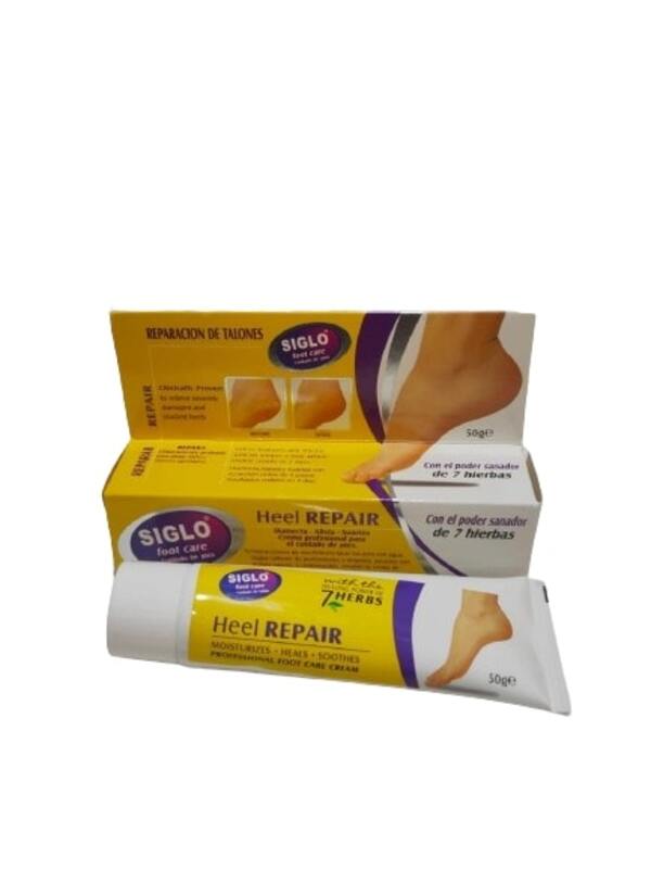 Siglo Foot Care with the Healing Power of 7 Herbs - Heel Repair - Repairs & Relieves Dry Skin  - 50 g