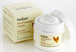 Banjara's Mosturizing Cream Almond - Nourishing and Soothing - Non Greasy, Paraben Free, Petrolatum Free - Anti Ageing Cream 50 g