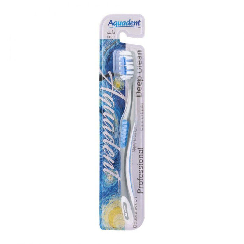 

AQUADENT Deep Clean Soft Multicolor Tooth Brush - Superior Dental Care For a Bright Smile - For Superior Dental Hygiene and Radiant Smile