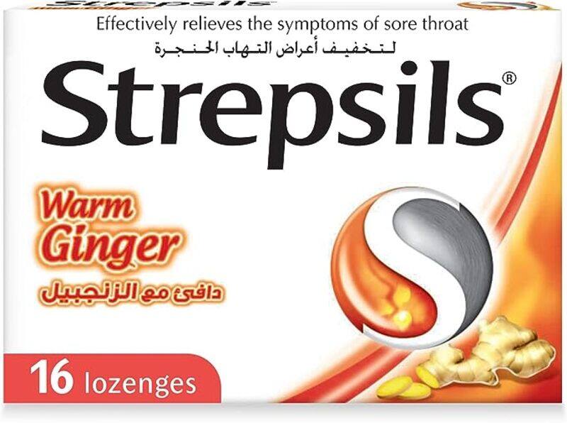 

Strepsils Lozenges Warm Ginger - 16 Counts