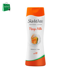 Skin White Whitening Lotion Papaya Milk SPF 10 - Whitens Skin in 7 Days - For Lighter, Softer and Healthier Skin - 200ml