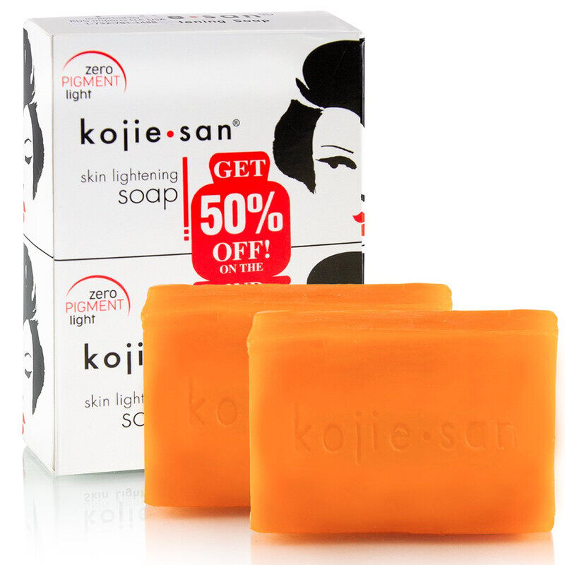 

Kojie San Kojiesan Skin Lightening Soap For a Lighter and Even Tone Skin Fights Dark Spots Scars and Age Spots Promo 2 Pack x 135 g