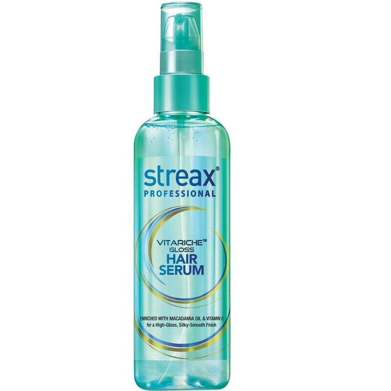 

Streax Professional Vitariche Gloss Hair Serum - Enriched with Macadamia Oil and Vitamin E - 45ml