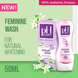 pH care Daily Feminine Wash Delicate White  - With Advance Whitening Complex - Lightens Skin in 14 Days - Safe for Everyday Use - pH-Balanced & Clinically Tested - 250ml