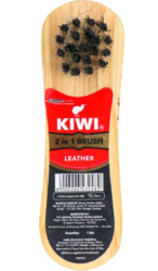 Kiwi 2 in 1 Brush For Leather -  Gives Instant Shine To Shoes -  Polishing & Buffing Leather Surfaces