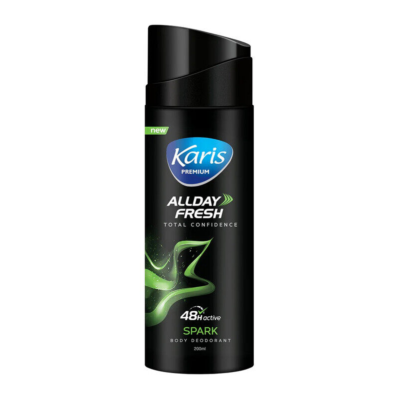 

Karis Spark Body Spray Deodorant - Energizing Fragrance - Long-Lasting Freshness - 200 ml