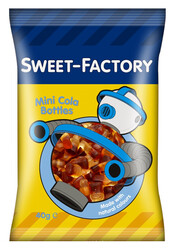 Sweet Factory Mini Cola Bottles  - Chewy Texture - Smooth & Silky Pieces -  Classic Cola Flavor - 40 gm