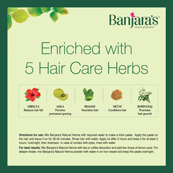 Banjara's Natural Henna With Hair Care Herbs - Silky Smooth Hair - 100 grams