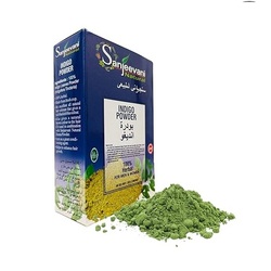 Sanjeevani Natural 100% Herbal Indigo Powder for Natural Hair Coloring, Organic Indigo Powder Protects Hair from Damage - 100 gm