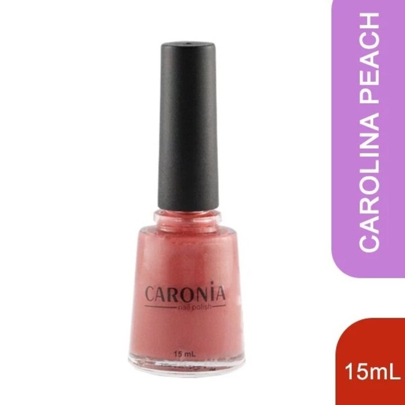 

Caronia Nail Polish Carolina Peach Regular - Easy to Apply - Quick Drying - Long-lasting Formula - 15 ml