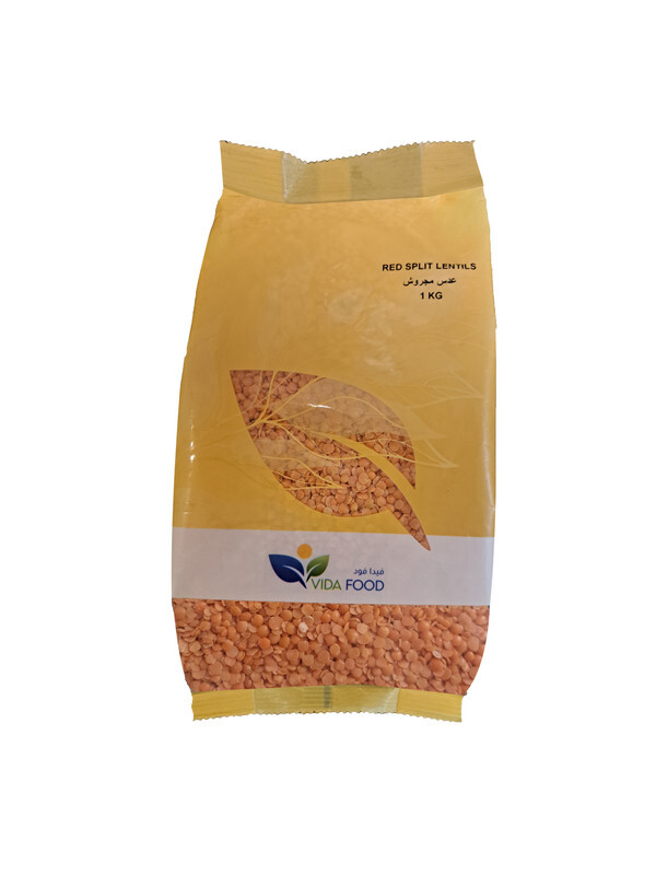 Vida Food Red Split Lentils 1 kg - Free from GMO and Natural - Plant-based Protein Source for a Wholesome Diet - 1 kg