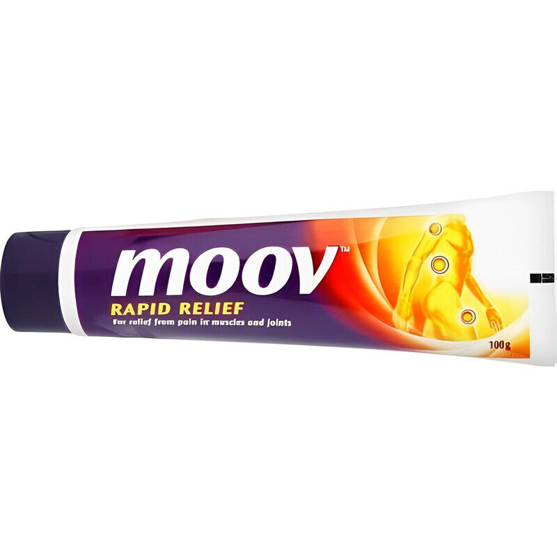 

Moov Rapid Relief - Fast Relief From Aches & Pains - For Backaches, Muscular Pains, Sprains, Athritic Pains - 100 g