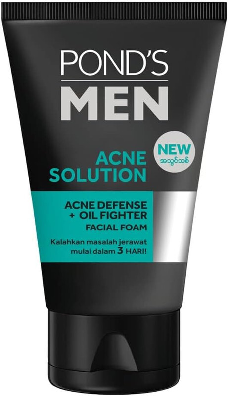 Pond's Men Acne Solution Facial Foam - Acne Defense & Oil Fighter - 100 g