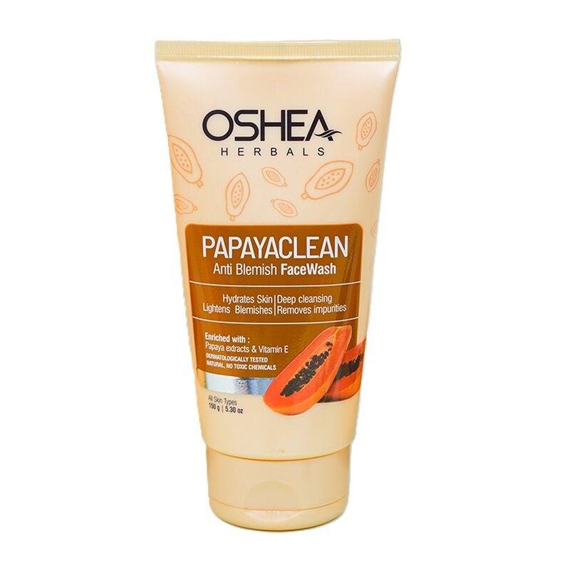 

Oshea Herbals Papaya Clean Anti Blemish Face Wash - Hydrates Skin - Deep Cleansing - With Papaya Extracts & Vitamin E - 150 g