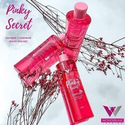 Wonderline Pinky Secret Feminine Wash - Hydraulonic Acid with Collagen - Maintaining pH Balance - Gentle Cleansing - 150ml