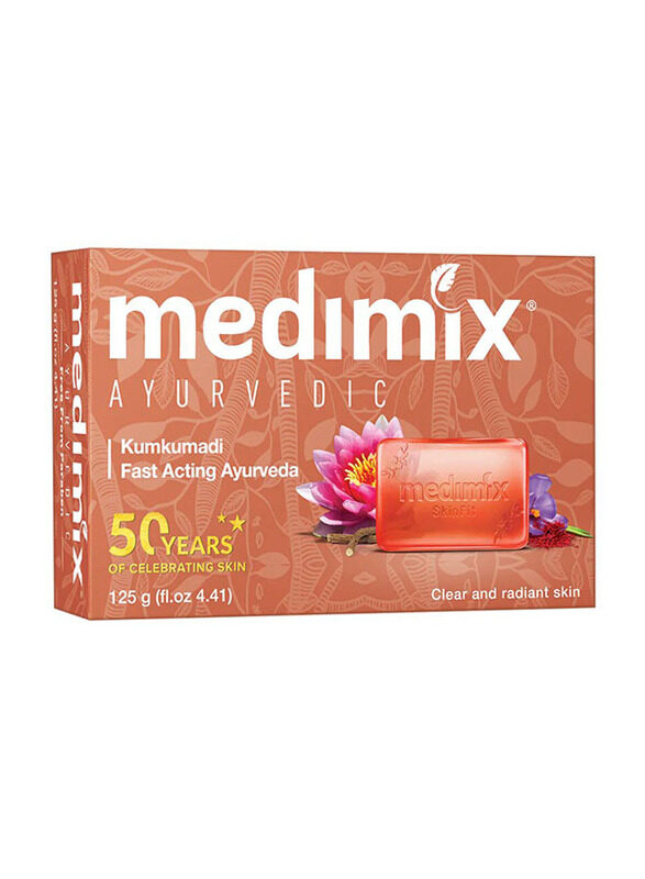 

Medimix Ayurvedic Kumkumadi Soap, Red, 5 x 125gm