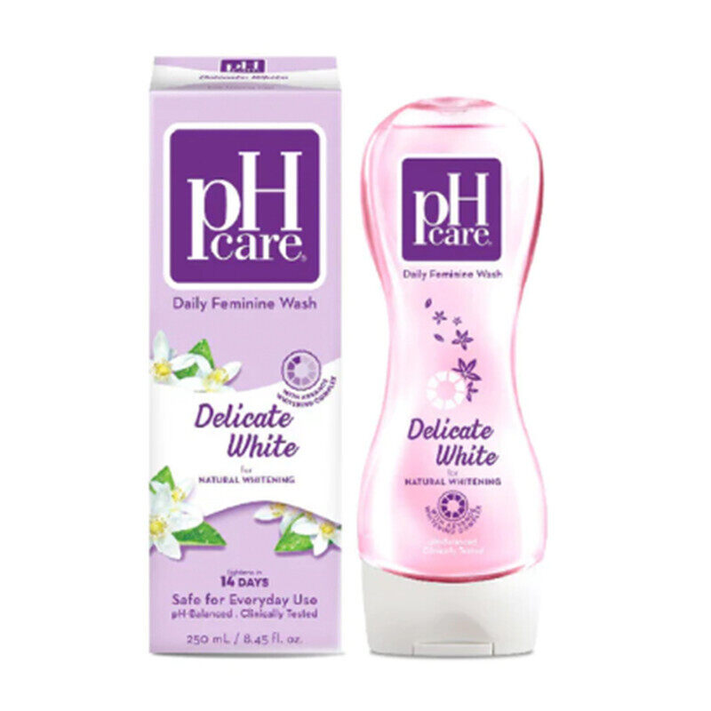 

pH care Daily Feminine Wash Delicate White - With Advance Whitening Complex - Lightens Skin in 14 Days - Safe for Everyday Use - pH-Balanced & Clinic