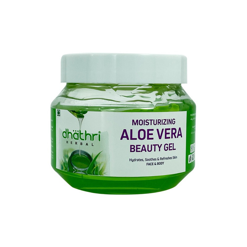 Dhathri Moisturizing Aloe Vera Gel - Hydrates, Soothe & Refreshes Skin - For Face & Body - 350 gm