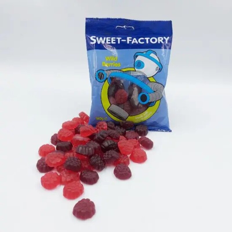 Sweet Factory Wild Berries  - Sweet & Tart Flavors - Chewy Texture - 160 gm
