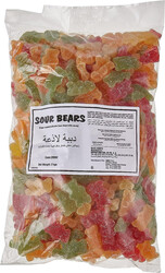 Sweet Factory Sour Bears Jelly Candies - Smooth and Silky Texture - Combination of Sour Tart and Sweet Flavours -2kg