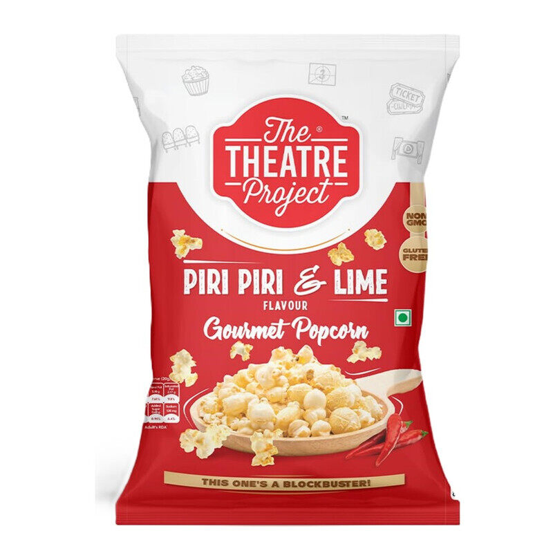 

The Theater Project The Theatre Project Piri Piri & Lime Flavor Gourmet Popcorn - Flavorful, Tasty & Yummy - Non GMO & Gluten Free - 30 grams